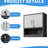 Metal Wall Cabinet With Shelf. For Garage, Warehouse, Office. Rust And Corrosion Proof Finish
