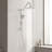 Shower Head With Handheld Shower System With 10" Rain Shower Head-126232216