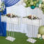 35.43" Modern Simple Silver Square Crystal Flower Stand For Wedding Birthday Party Events-125131231