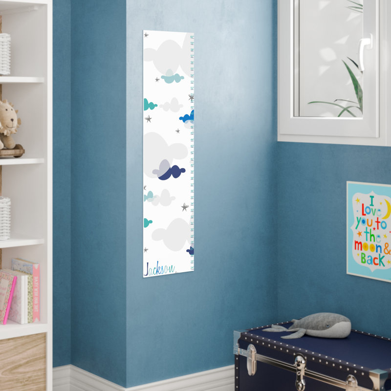 Tableau de croissance personnalisable cloud canvas Hawk Ridge, Bleu, Oui