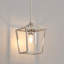 Luminaire suspendu cage 1 lumière avec ampoule