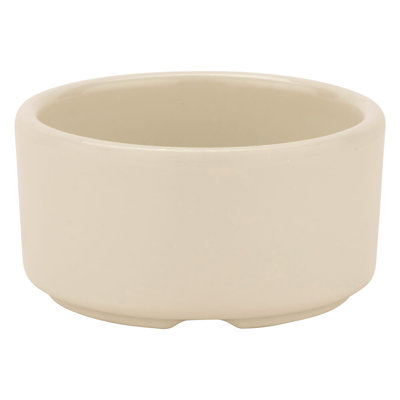 GET S-631-IV Stackable Straight-Sided Ramekin, 3 Ounce, Ivory (Set of 12)