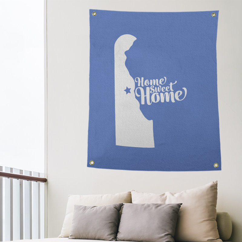 Tapisserie murale dover doux pour la maison, H 80 po x l 59 po, Bleu