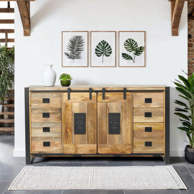 Everard 160cm Solid Wood Sideboard