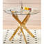 Ensemble repas Mid-Century moderne avec table en verre pour 4 à 6 personnes