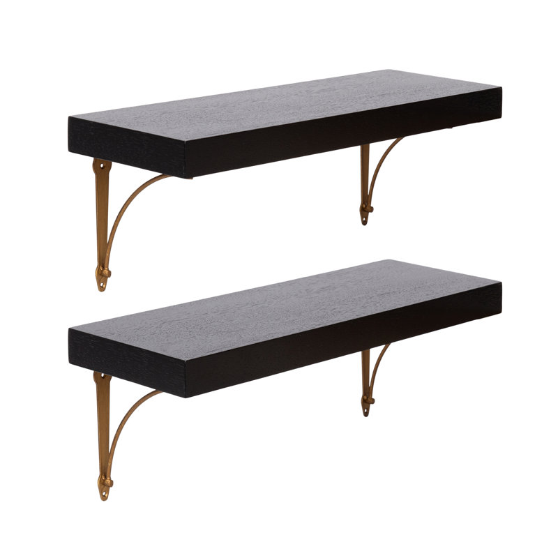 Ornate Two-Piece Wall Shelf Set