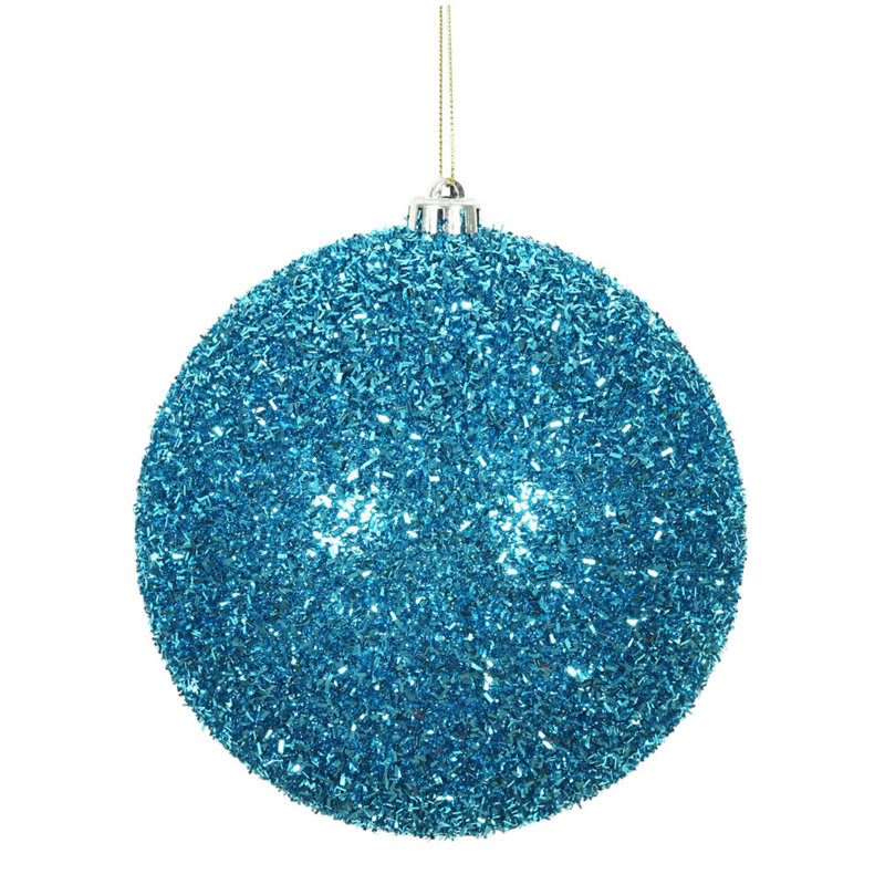 Ornement boule Tinsel, Turquoise