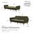 Tallulah Memory Foam Futon-31472485