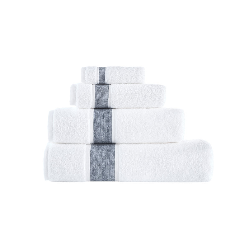 Turkish Cotton Plush Jacquard Mulit-Size Set, Anthracite