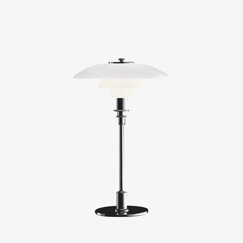 PH Table Lamp, 18.58" H x 11.22" W x 11.22" D , High Lustre Chrome Plated