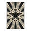 Tapis doux et moelleux de style Mid-Century à motif étincelant beige et noir-701063163