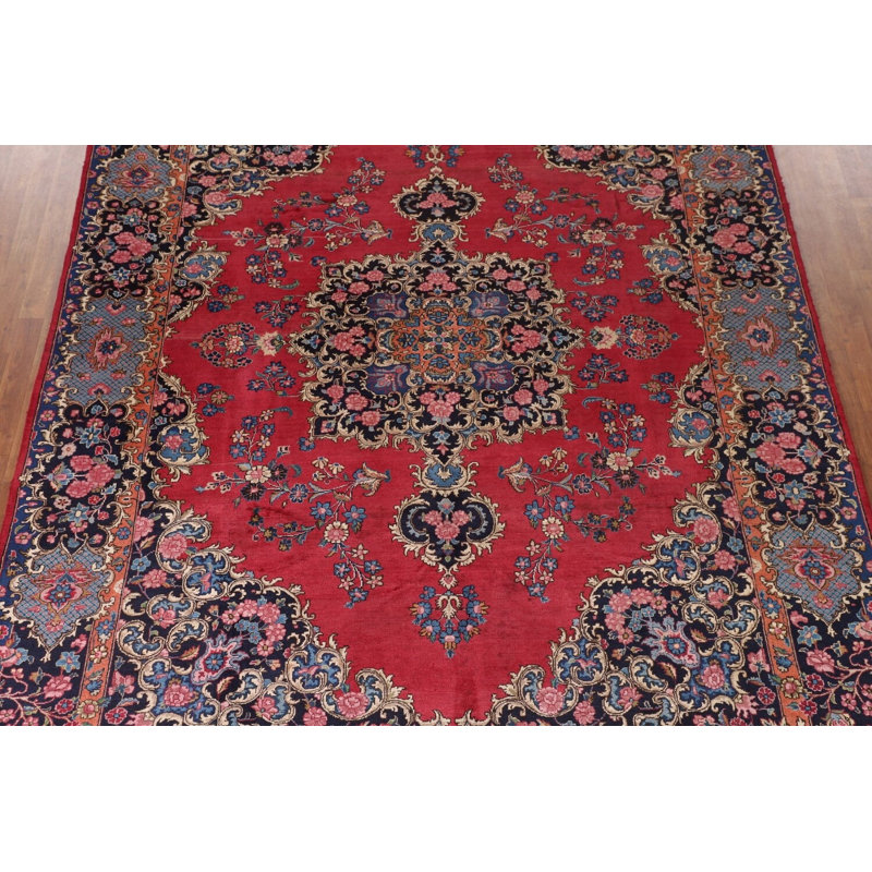 Tapis traditionnel rétro en laine 9 x 12