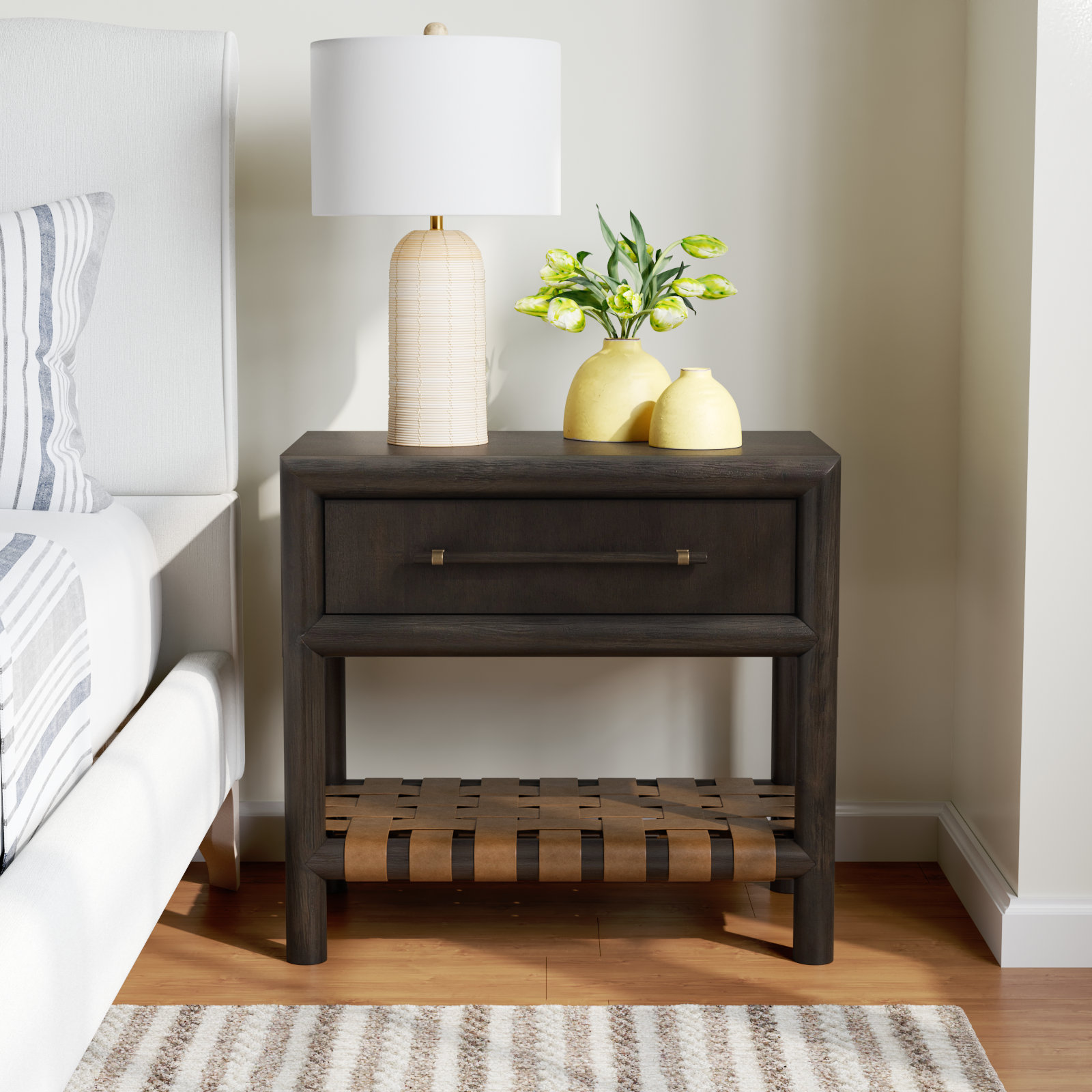 Colleen 1 - Drawer Nightstand, Basalt Gray