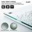 50-55" W x 60" H Frameless Single Sliding Tub Door with 3/8" (10mm) Clear Tempered Glass, Shatter-Resistant Film & Installation Hole Locator - Square Top Rail-118161676