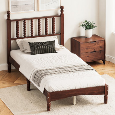 Rambha Standard Bed With Retro Headboard