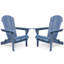 Ensemble de 2 chaises Adirondack pliantes en bois massif pour terrasse, cour, porche, jardin et terrasse avec accoudoirs larges-1203122087-1206467600
