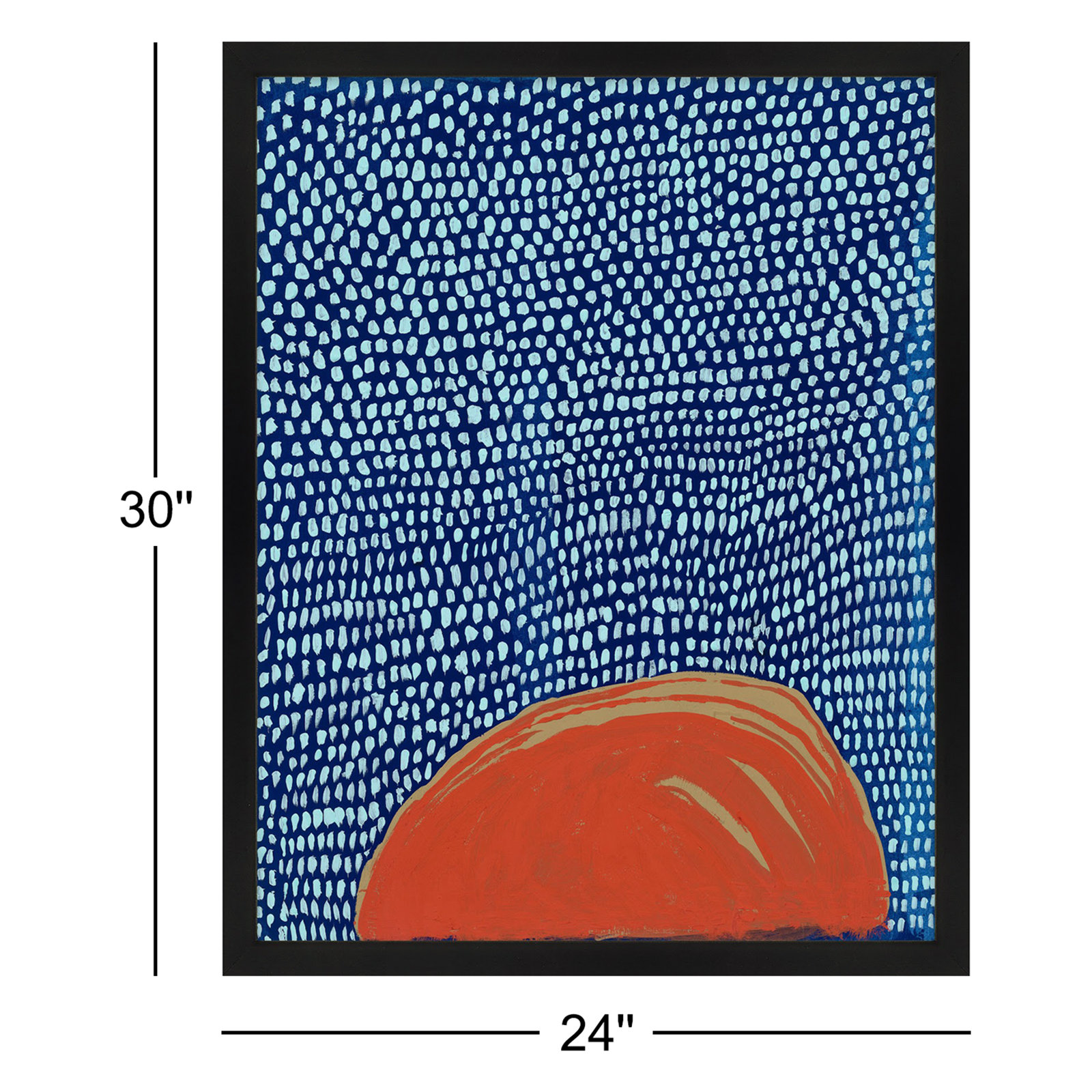 Starscape 5 by Andrea Stokes, 30" H x 24" W, Black Wood