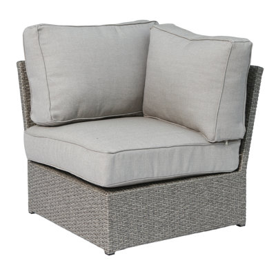 Chaise de coin en coin avec coussins Almyra Shick