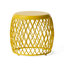 Table d'appoint en fer jaune froid Cool Mat, accent, 20,05 po x 20,05 po x 17,46 po, support de poids de 20 lb, superbe motif renforcé, croissance maximale de la charge-1121064609