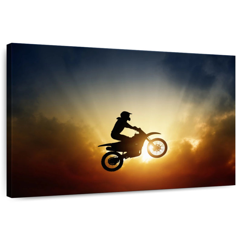 Sireci Dirt Bike Sunburst, 26" H x 39" W