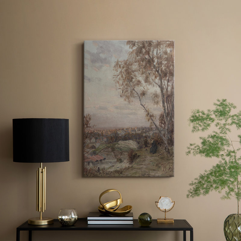 Paysage rétro Cxxxv - galerie enveloppée de cavas, H 60 po x l 40 po