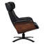 Fauteuil inclinable électrique pivotant en cuir véritable-220257794