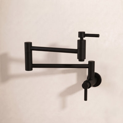 Kingston Brass Concord Two-Handle 1-Hole Wall Mount Pot Filler Faucet
