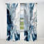 Blue Grey Ethereal Elixir I - Modern Room Darkening Abstract Curtain - 1 Panel-107826501