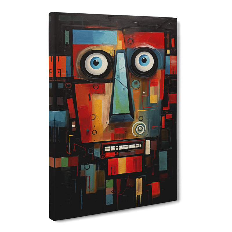 Robot Abstract No.2 - No Frame Print, 50cm H x 35cm W x 3cm D