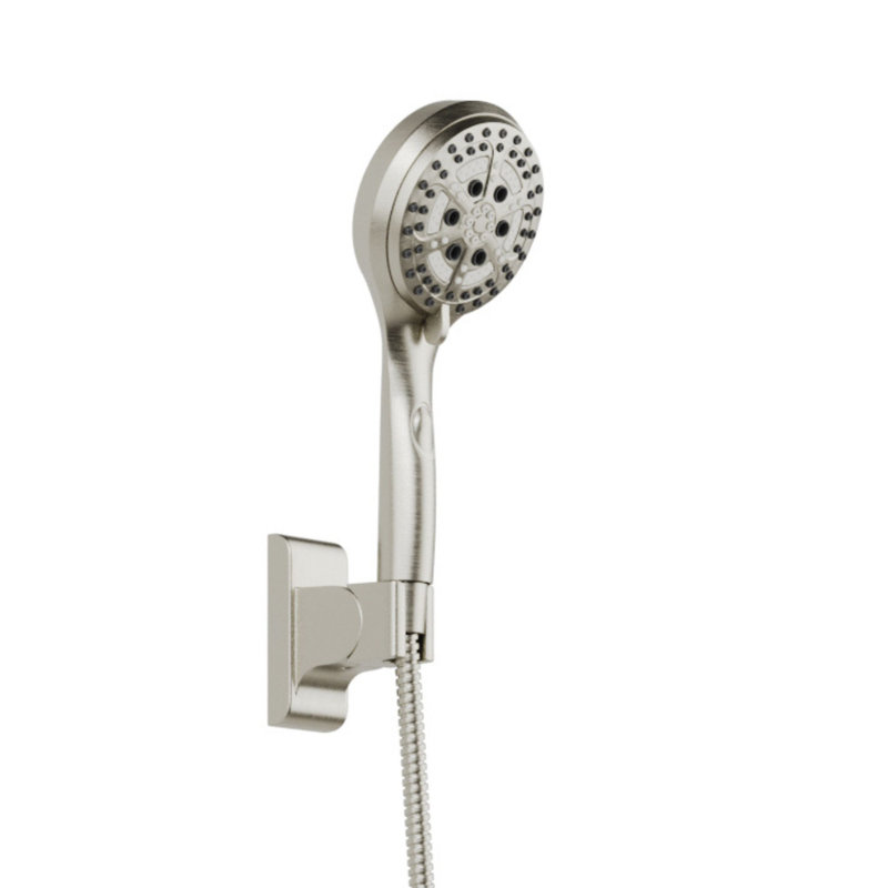 Brushed Nickel Multi-Function Handheld Rain Shower System