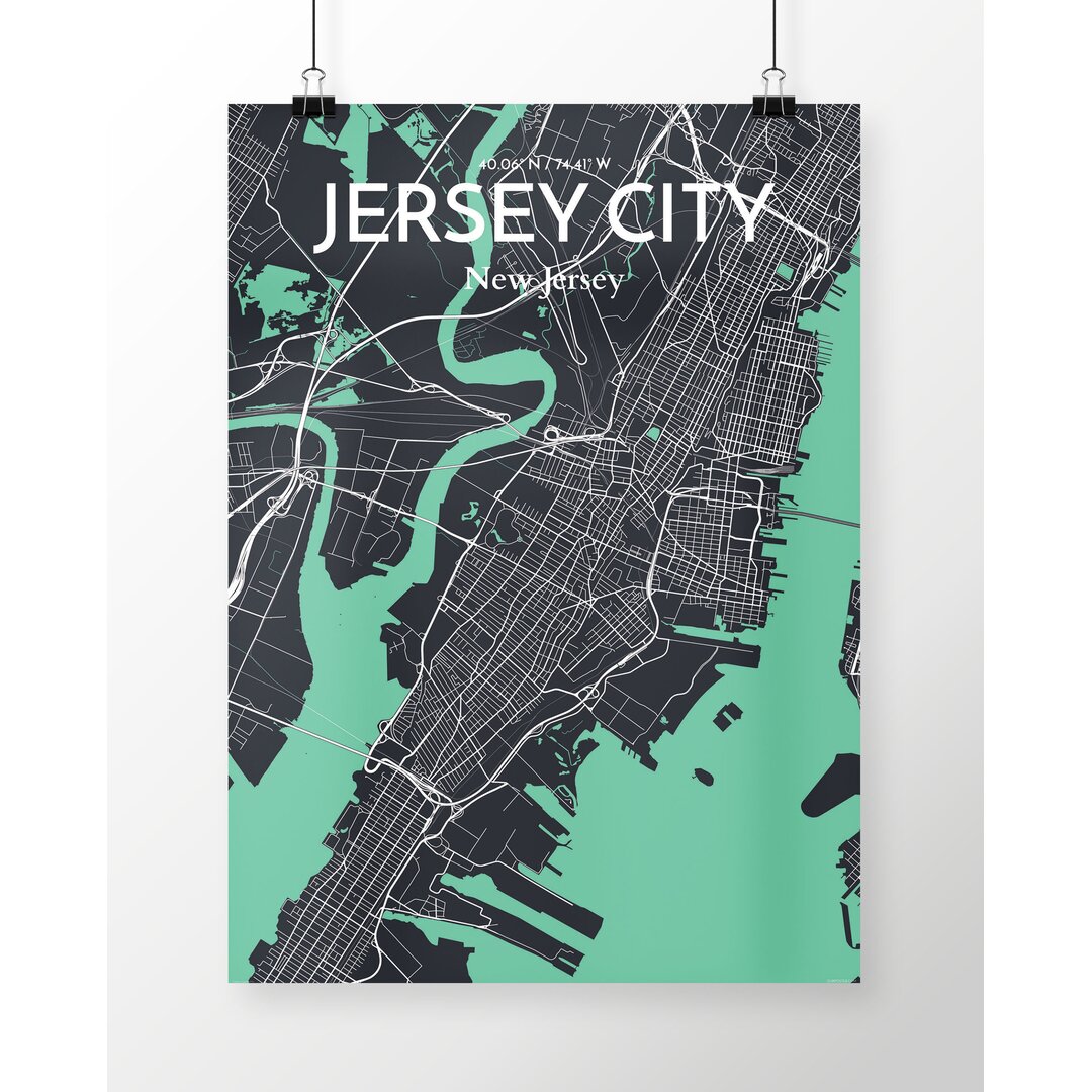 Poster Jersey City City Map