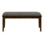Banc, rectangulaire, rembourré, bois, salle à manger, cuisine, entrée, bois massif brun