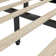 Modern Upholstered Solid Wood Bed Frame with Bookcase Headboard