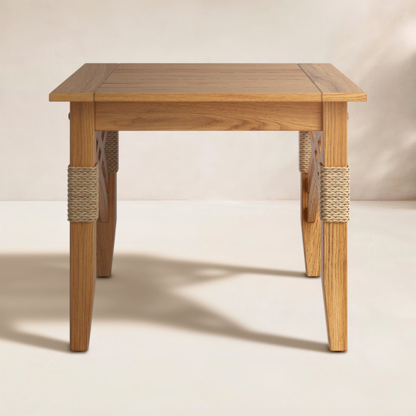 Cotesfield 22" Teak Patio Side Table