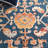 Menga Hand Tufted Wool Cotton Oriental Rug in Red/Navy-1562610896