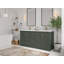 Meuble-lavabo double autoportant 72 po avec plateau en marbre Alys