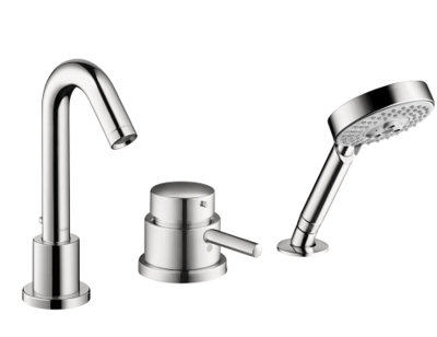 Talis S Single Handle Deck Mounted Roman Tub Faucet Trim with Hand Shower
