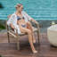 Chaise longue d'extérieur en osier Sumba