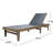 Chaise Lounge In Dark Grey Mesh - Relax Style With Sustainably Sourced Wood, Ideal For Reading And Napping, 77.61" D X 23.38" W 30.66" H Enjoy Sun, Made