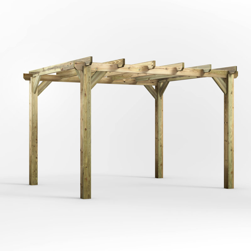 Powersheds 12 x 10ft Timber Pressure Treated Pergola