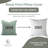 Fabdivine Indradhanush Boho Block Print Pillow Cover Handmade Thick Linen Decorative Cushion- 22x22 Inch-907021947