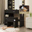 Coiffeuse 35 "avec miroir DEL et 5 tiroirs-971063150