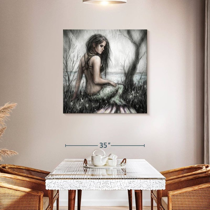 Kelan Mermaid's Rest, H 36 po x l 36 po