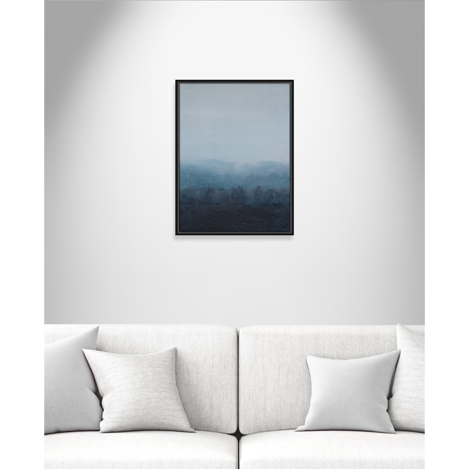 Elemental I Print by S.H. Khan, 19.5'' W x 25.5'' H, Black Floater