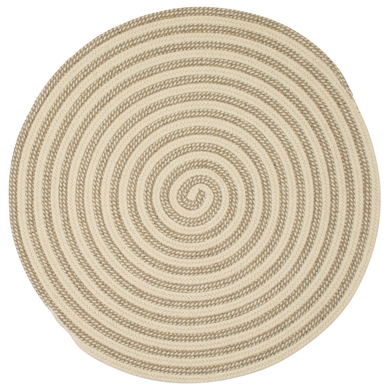 Tapis réversible en laine Cadenville, Rond 10 pi