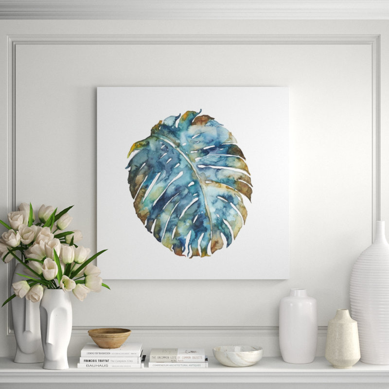 Simple Leaf V Painting by Beverly Fuller, 30" H x 30" W x 1.5" D, Plexi