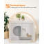 Meuble pliant pour chat, dépliant pour utilisation, aucun assemblage requis, maisonnette d'intérieur pour chat, table de bout, blanc-82850094
