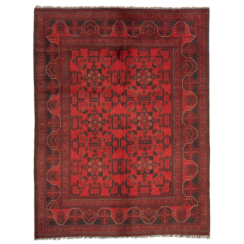 Maahum One-of-a-Kind 4'11" X 6'4" New Age Wool Area Rug in Red