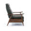 Fauteuil inclinable à accoudoirs en bois en tissu performance-237836973