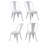 Momig 17.5'' H Metal Stacking Side Chair-19020092